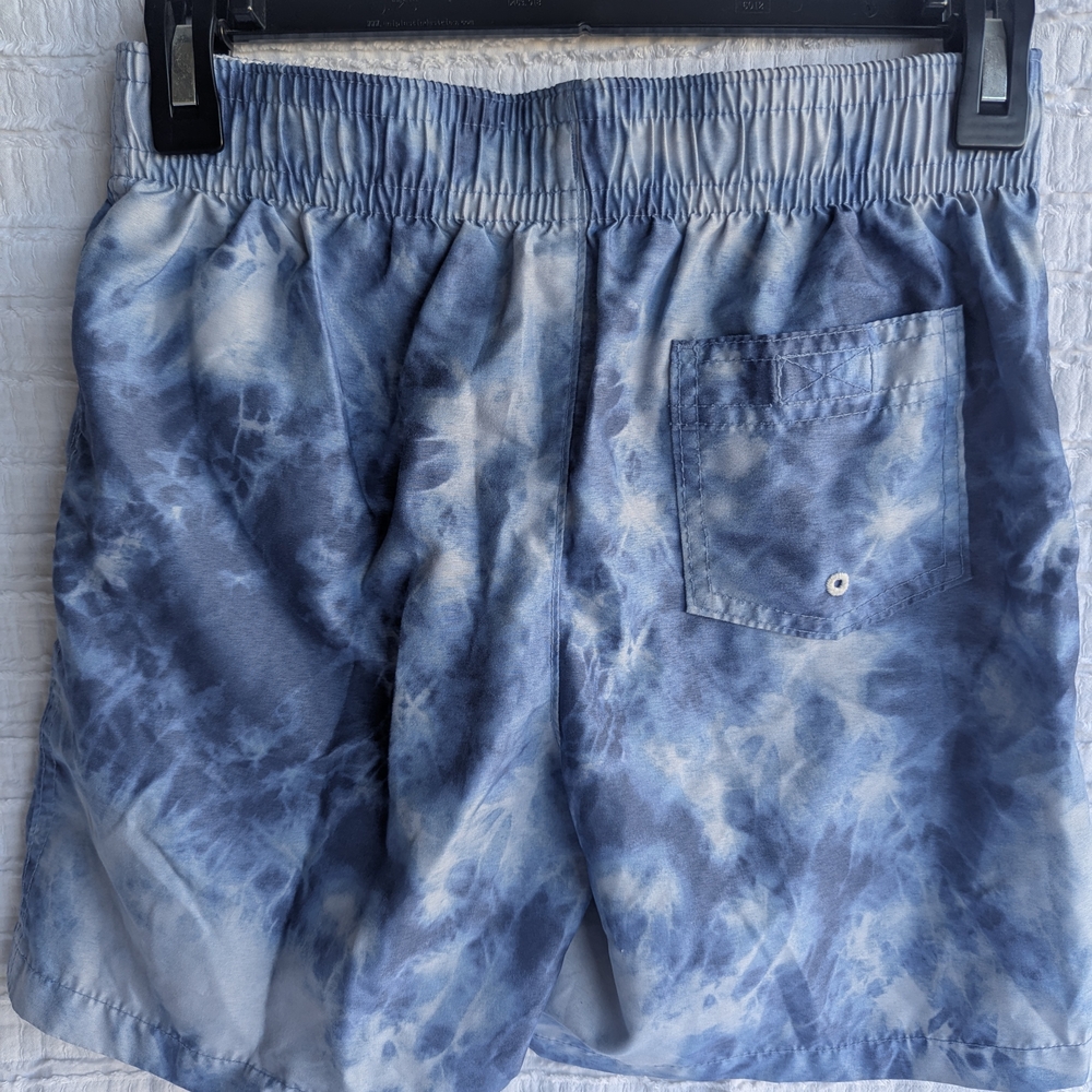 Abercrombie & Fitch Tie-Dye Blue Swim Trunks - Picture 2 of 5